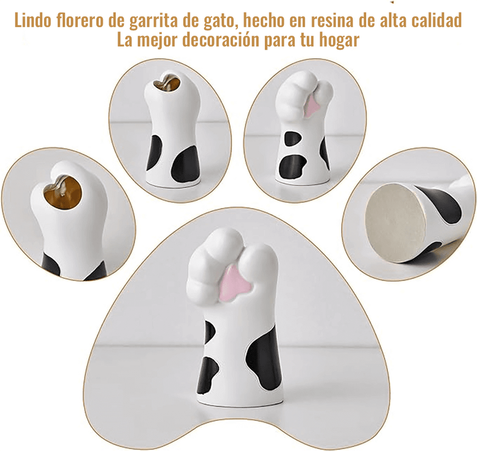 Florero con Diseño Garrita de Gato Decor