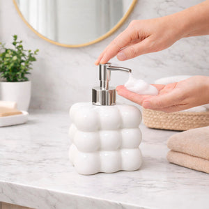 Dispensador de Jabón Cerámico Cuadrado