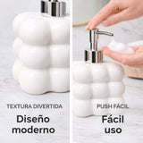 Dispensador de Jabón Cerámico Cuadrado